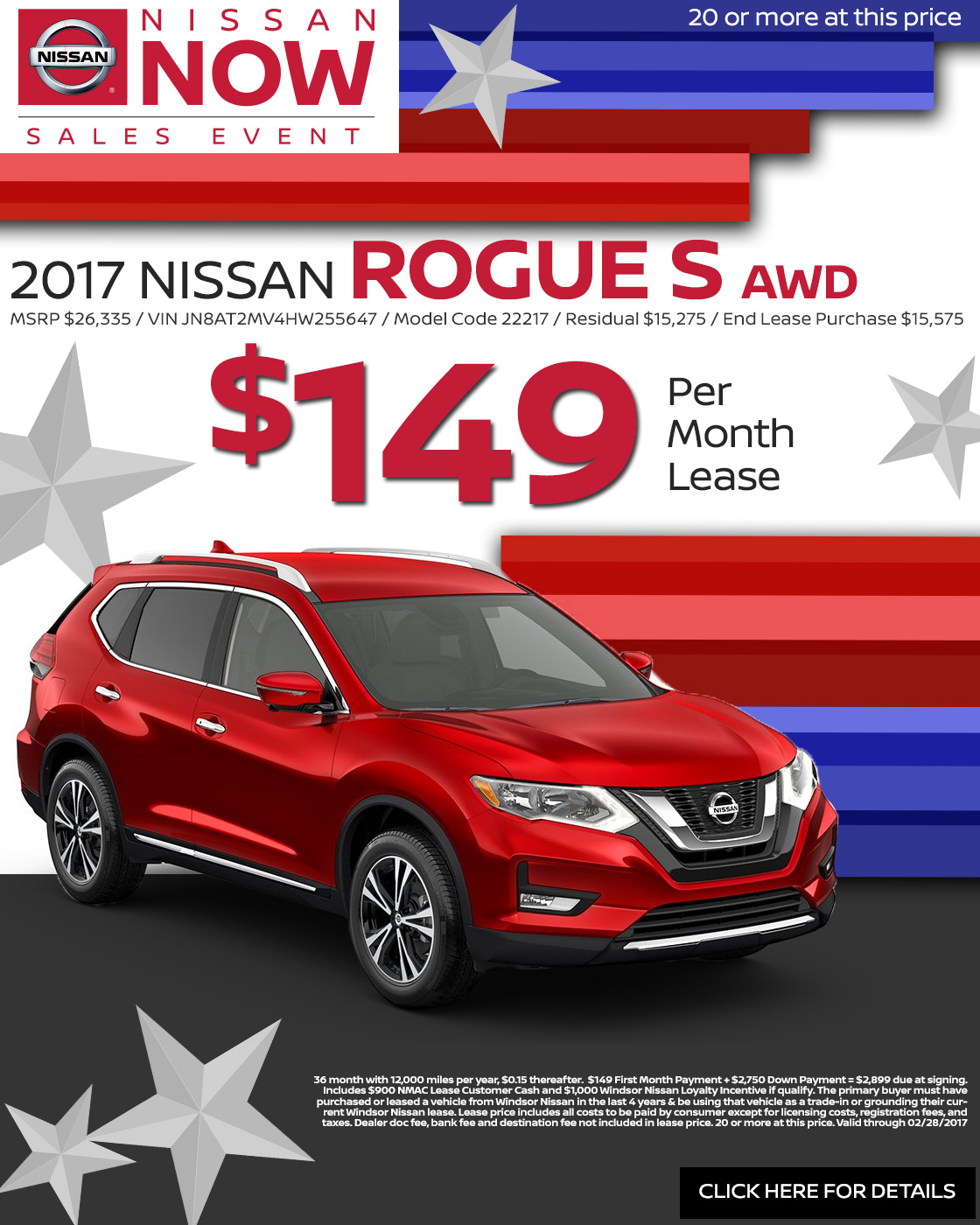 Nissan Rogue Lease Deal